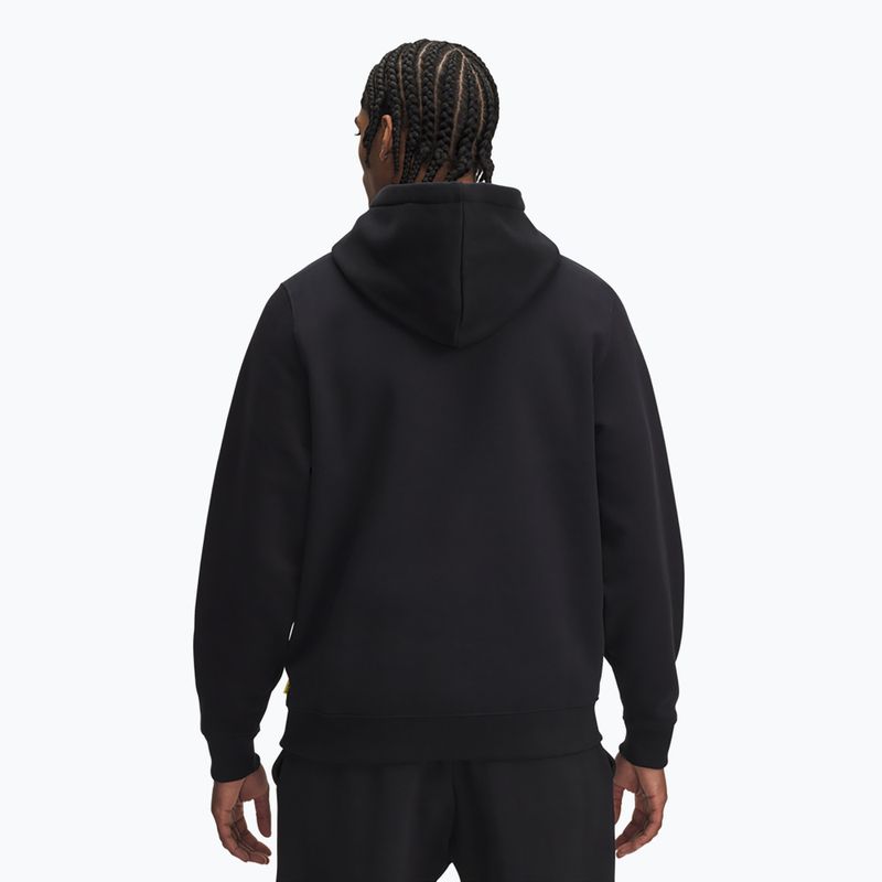Pánska mikina Under Armour Curry Splash Hoodie black / white clay 2
