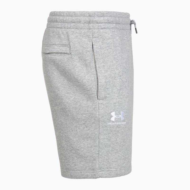 Pánske šortky Under Armour Icon Fleece mod gray light heather/white 5