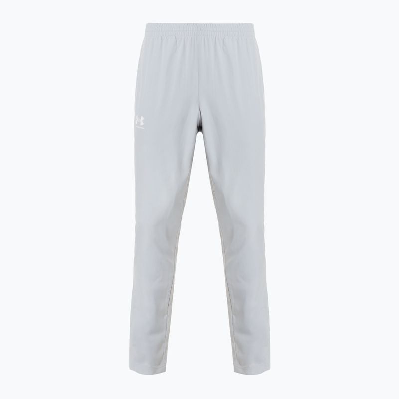 Pánske nohavice Under Armour Rival Woven Windbreaker Pánt mod gray/mod gray/white