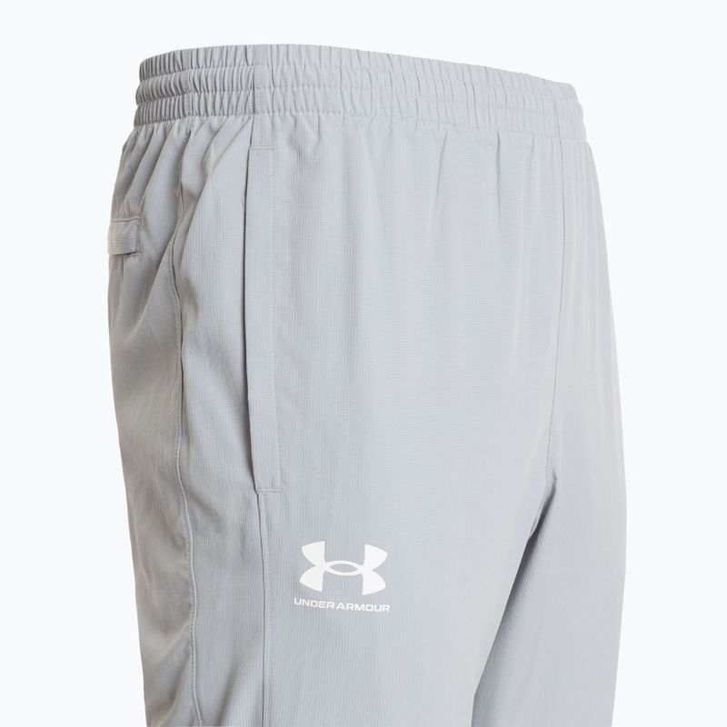 Pánske nohavice Under Armour Rival Woven Windbreaker Pánt mod gray/mod gray/white 3