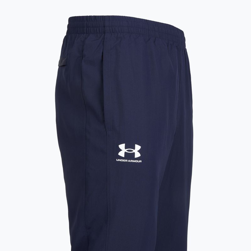 Pánske nohavice Under Armour Rival Woven Windbreaker Pant midnight navy/midnight navy/white 6