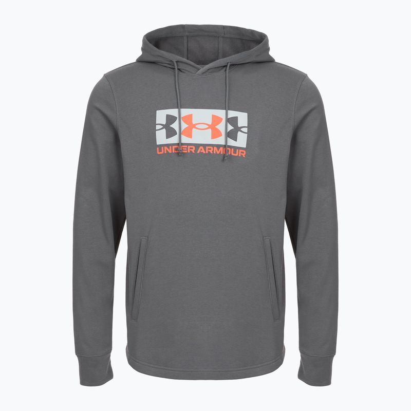 Pánska mikina Under Armour Rival Terry Logo castlerock/mod gray/fire 3