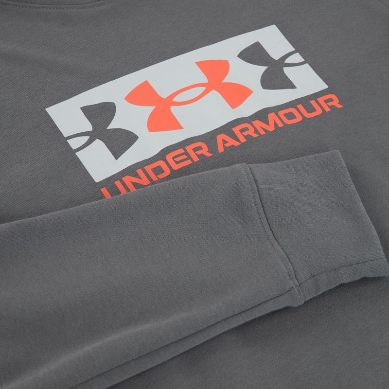 Pánska mikina Under Armour Rival Terry Logo castlerock/mod gray/fire 5