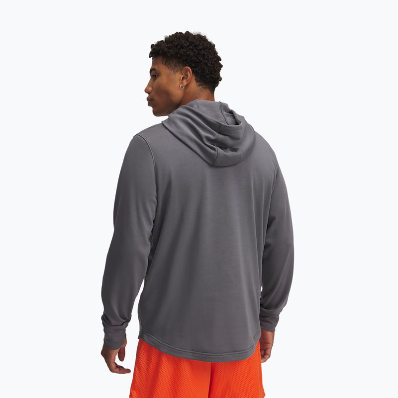 Pánska mikina Under Armour Rival Terry Logo castlerock/mod gray/fire 2