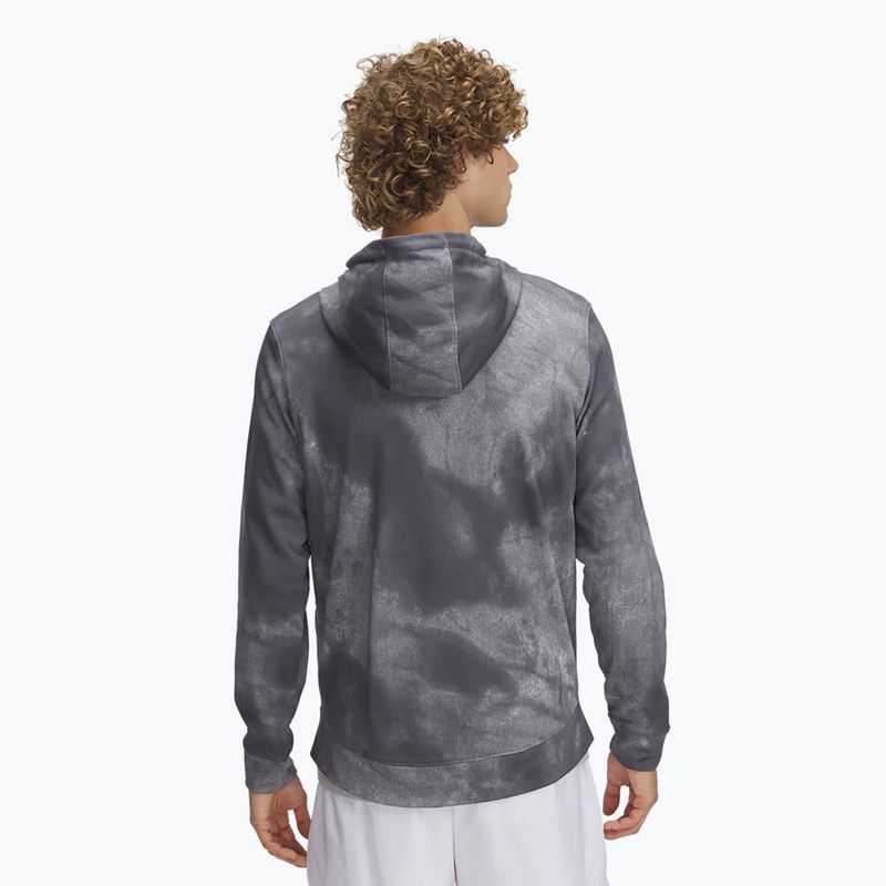 Pánska mikina Under Armour Rival Terry Printed FZ castlerock/onyx white 2