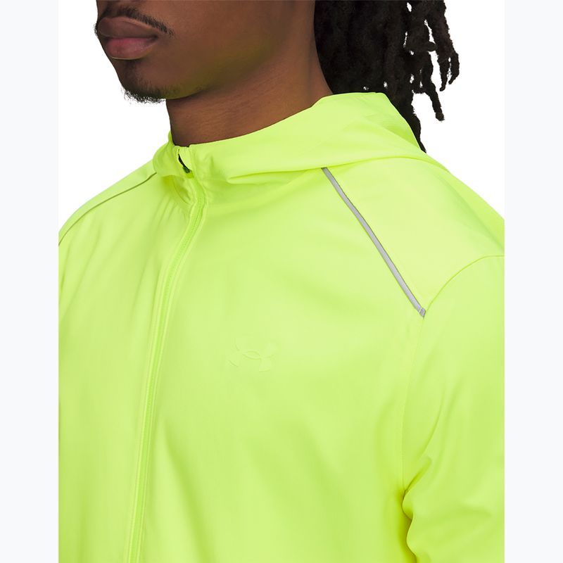 Pánska bežecká bunda Under Armour Storm Run Hooded high vis yellow//reflective 3