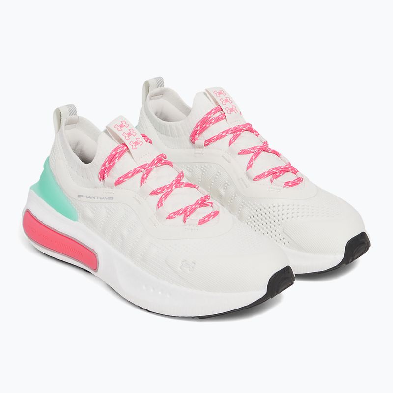 Dámske topánky Under Armour Phantom 4 White quartz/comet green/super pink 3