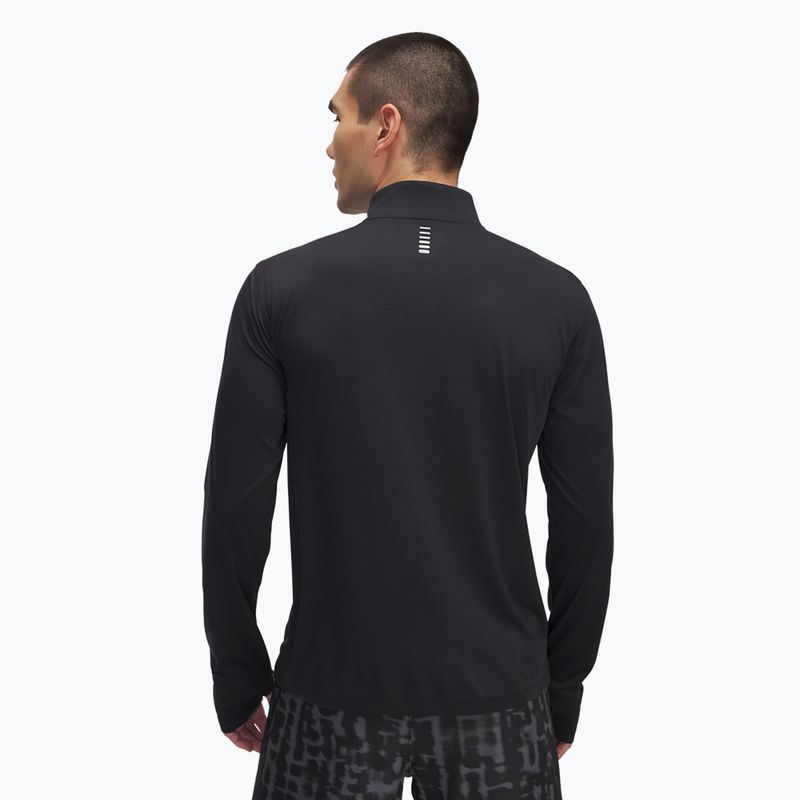 Pánska bežecká mikina Under Armour Launch 1/4 Zip black / black reflexná 2