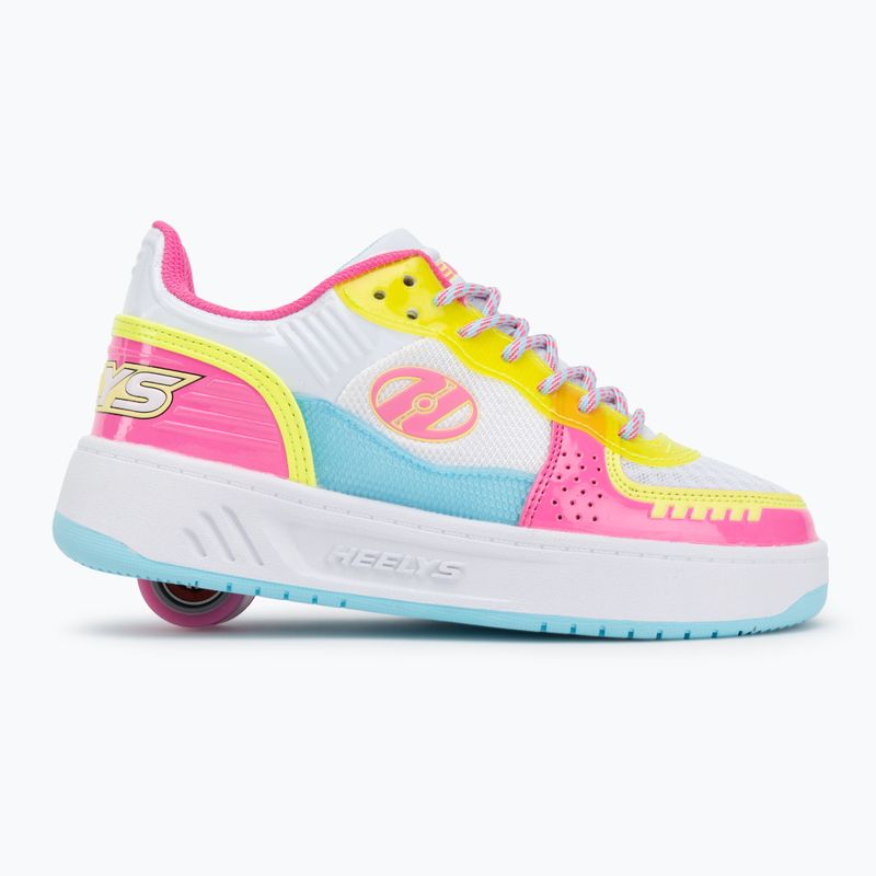 Detské tenisky s kolieskom Heelys Rezerve FN white/neon pink/aqua/neon yellow 2