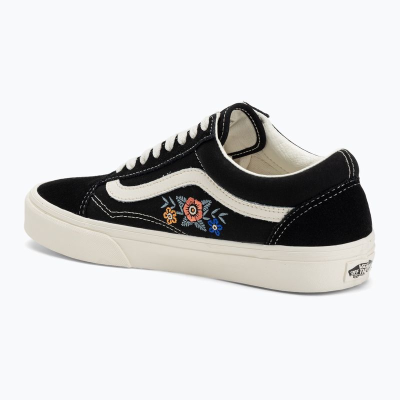 Topánky Vans Old Skool black floral 3