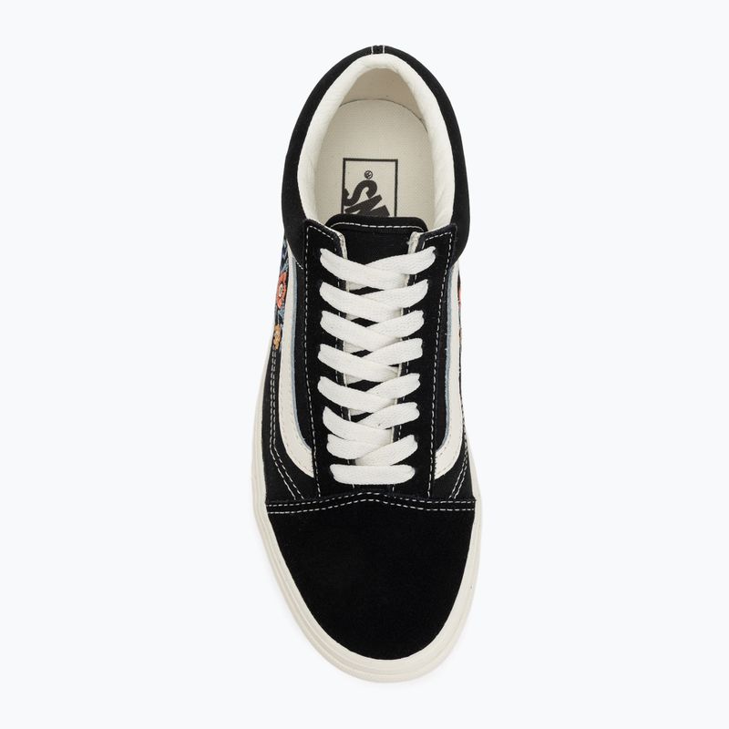 Topánky Vans Old Skool black floral 5