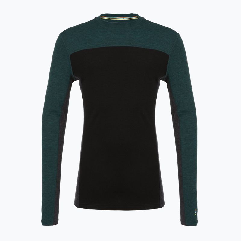 Pánske termo tričko longsleeve Smartwool Classic Thermal Merino Base Layer Colorblock Crew Boxed twilling blue/black 3