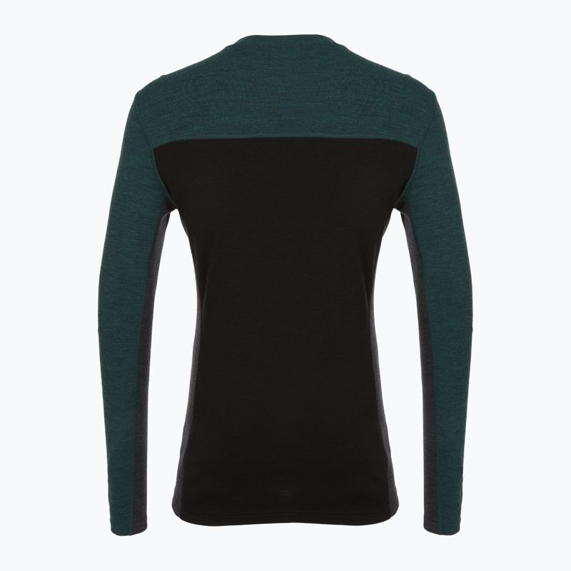 Pánske termo tričko longsleeve Smartwool Classic Thermal Merino Base Layer Colorblock Crew Boxed twilling blue/black 4