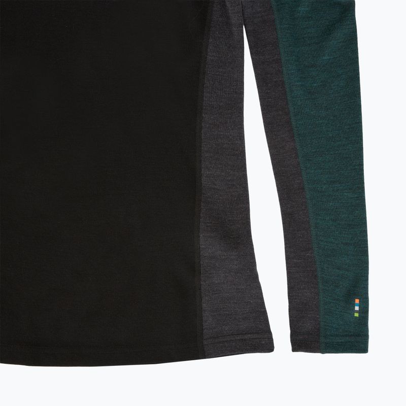Pánske termo tričko longsleeve Smartwool Classic Thermal Merino Base Layer Colorblock Crew Boxed twilling blue/black 6
