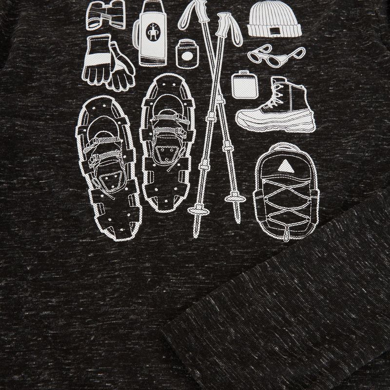 Mužský longsleeve Smartwool Merino Hemp Blend Gear Up Graphic čierny heather 6