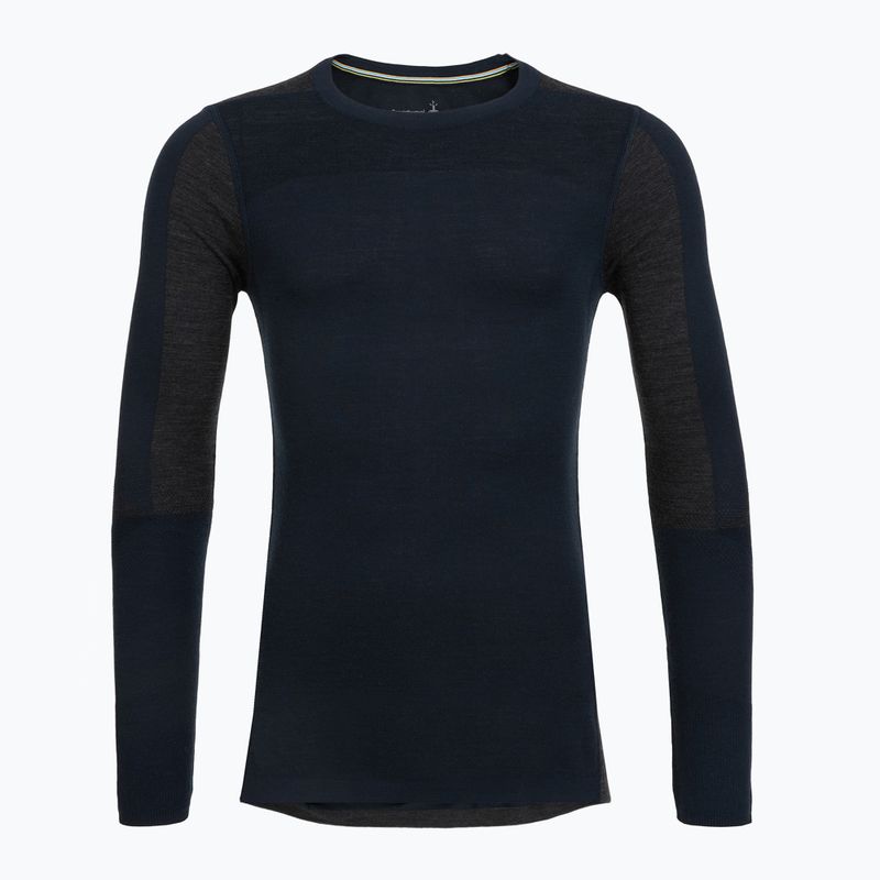 Pánska termoakčná mikina Smartwool Intraknit Thermal Merino Baselayer Colorblock Crew deep navy/charcoal