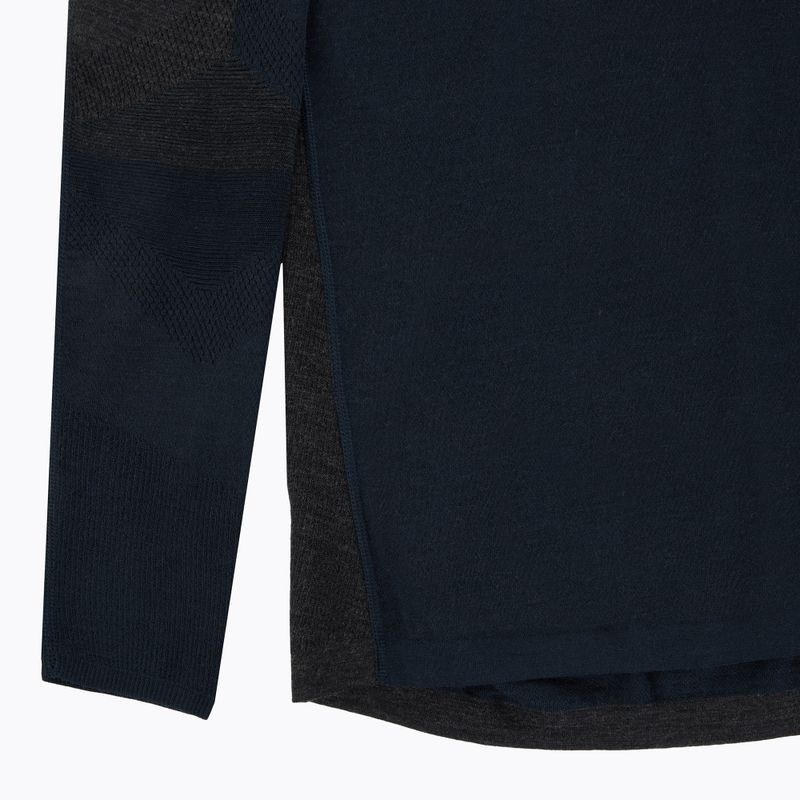 Pánske termo tričko longsleeve Smartwool Intraknit Thermal Merino Baselayer Colorblock Crew deep navy/charcoal 3