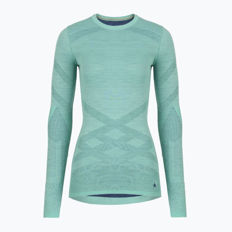 Dámska termoakčná mikina Smartwool Intraknit Thermal Merino Baselayer Crew pacific blue/nightfall blue