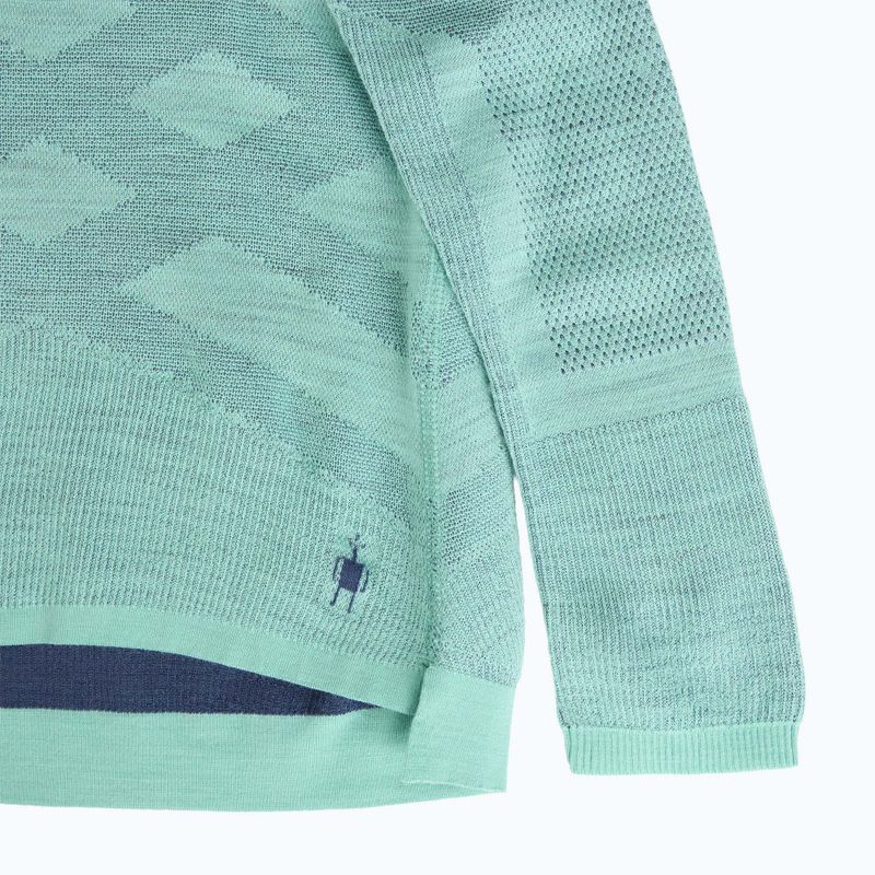 Dámske termo tričko longsleeve Smartwool Intraknit Thermal Merino Baselayer Crew pacific blue/nightfall blue 4