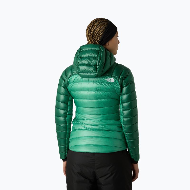 Dámska páperová bunda The North Face Summit Breithorn Hoodie nebula green/evergreen 3