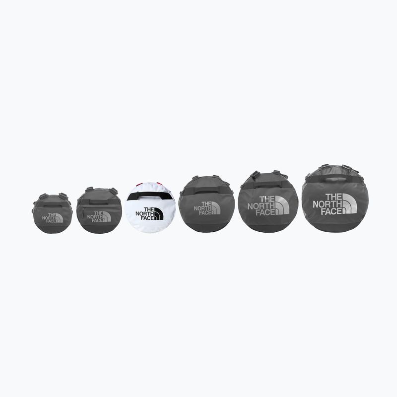 Cestovná taška The North Face Base Camp Duffel M 71 l white/black/elevation red 5