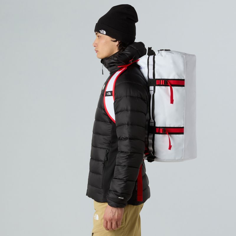 Cestovná taška The North Face Base Camp Duffel S 50 l white/black/elevation red 6