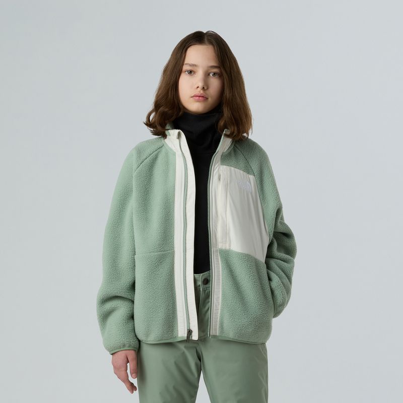 Detská fleecová mikina The North Face Yumiori Full Zip slate moss/white dune 4