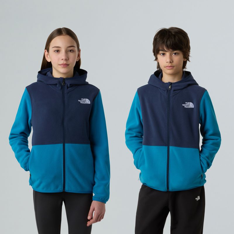 Detská fleecová mikina The North Face Teen Glacier Full Zip Hoodie dusk blue/summit navy 3