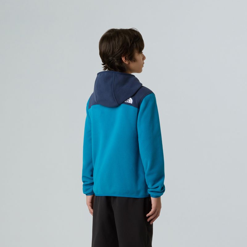 Detská fleecová mikina The North Face Teen Glacier Full Zip Hoodie dusk blue/summit navy 5