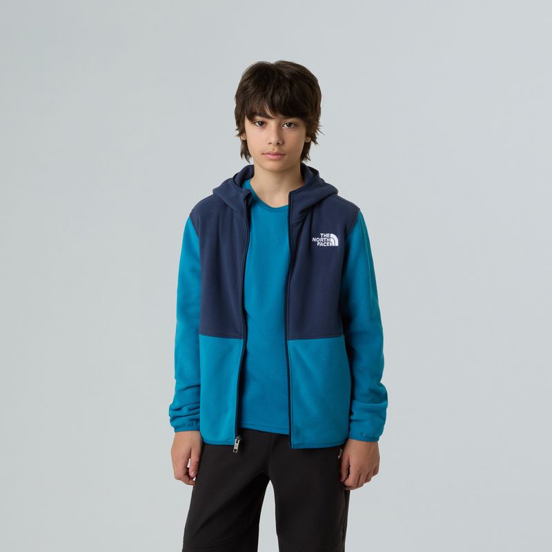 Detská fleecová mikina The North Face Teen Glacier Full Zip Hoodie dusk blue/summit navy 6