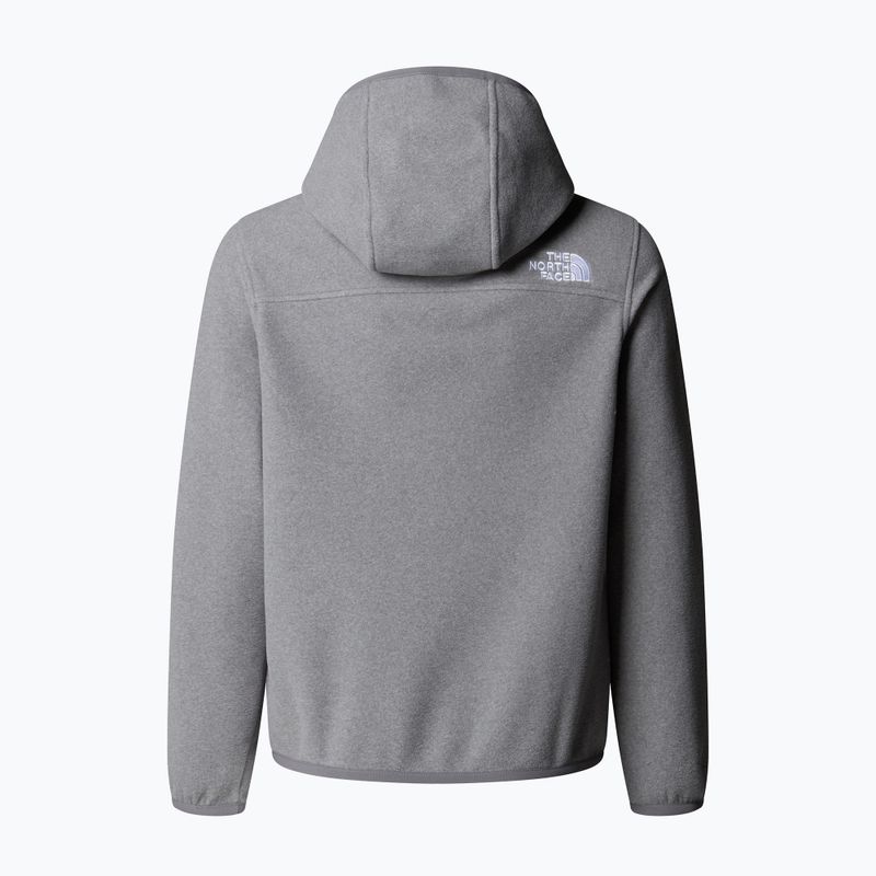 Detská fleecová mikina The North Face Teen Glacier Full Zip Hoodie mid grey heather 2