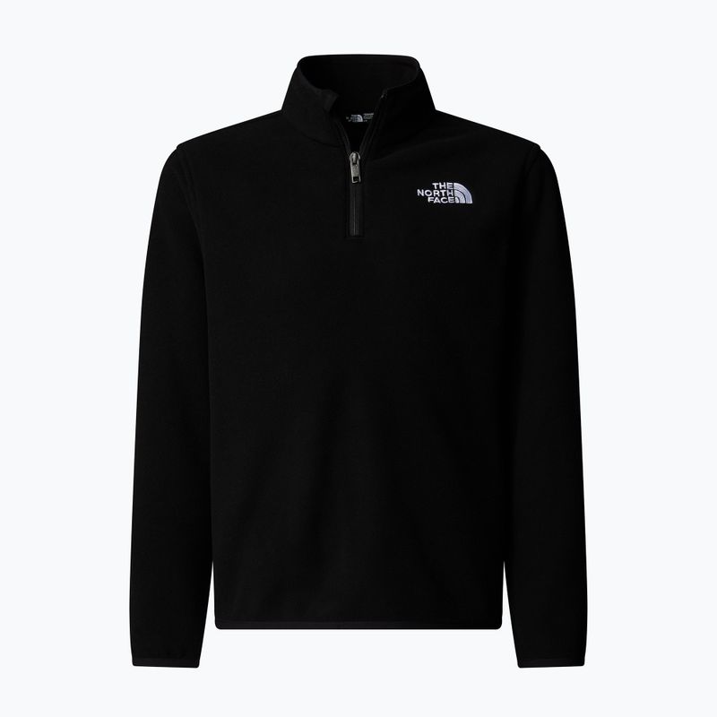 Detská fleecová mikina The North Face Teen Glacier 1/4 Zip black