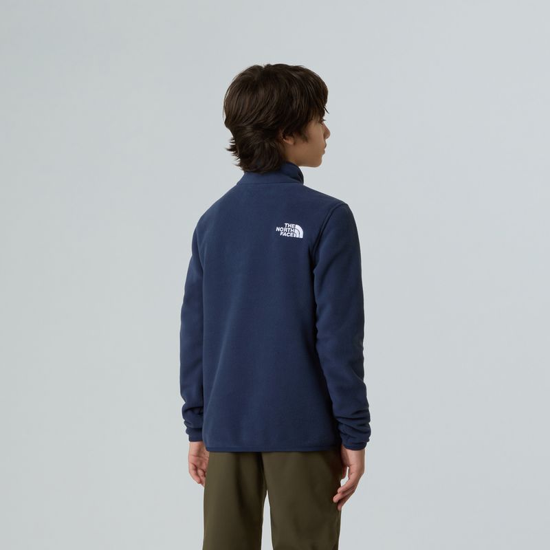 Detská fleecová mikina The North Face Teen Glacier 1/4 Zip summit navy 5