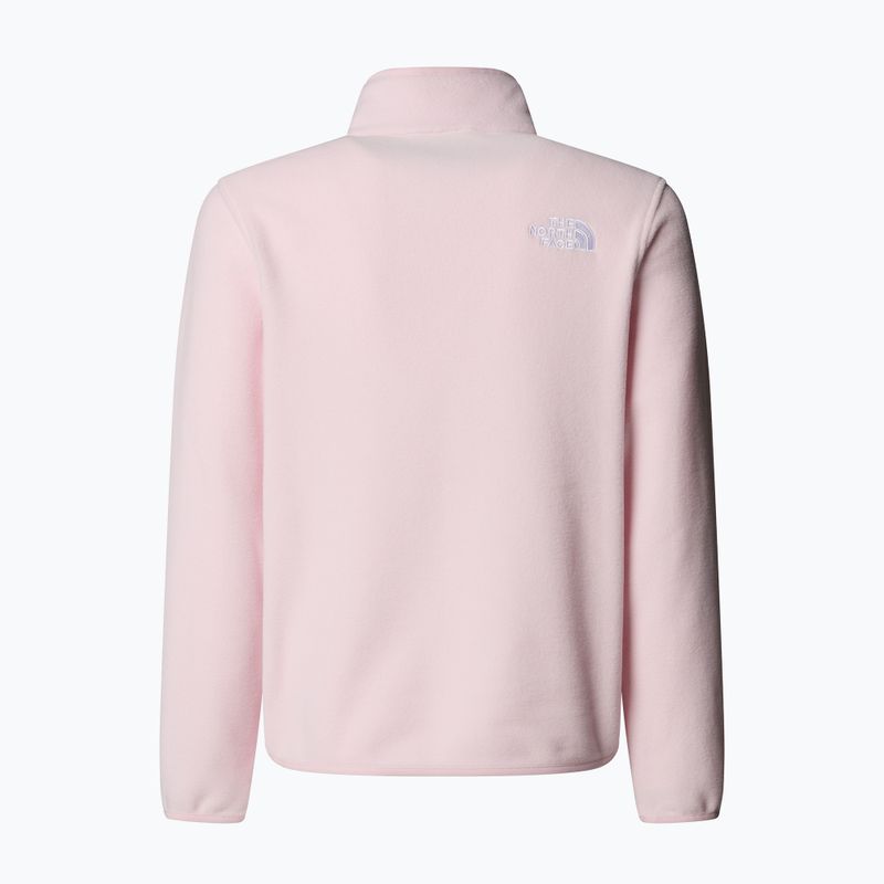 Detská fleecová mikina The North Face Teen Glacier 1/4 Zip pale blossom 2