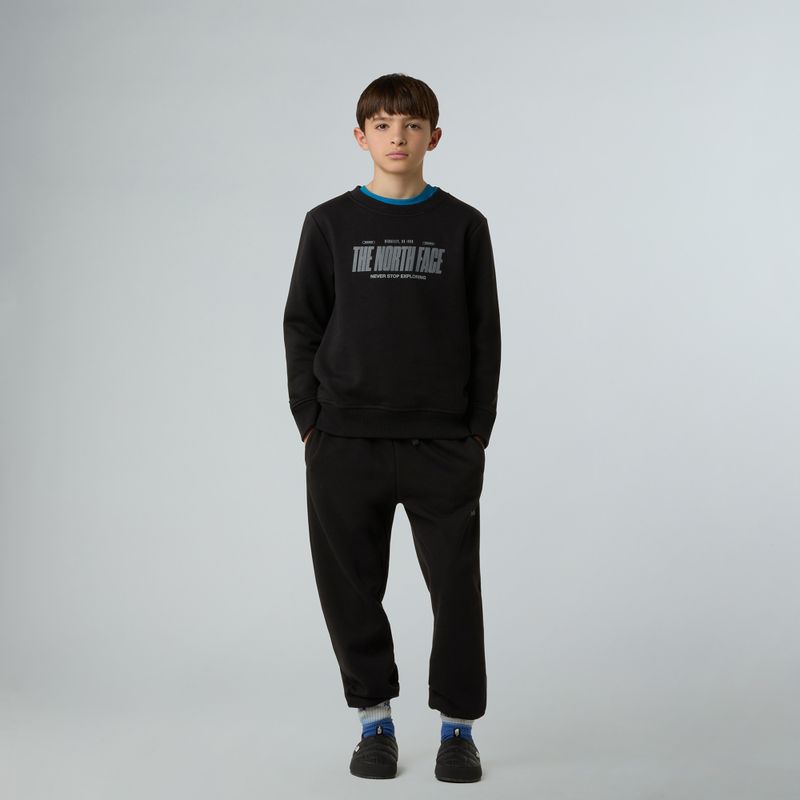 Detská mikina The North Face Reflective Logo Relaxed Crew black 2