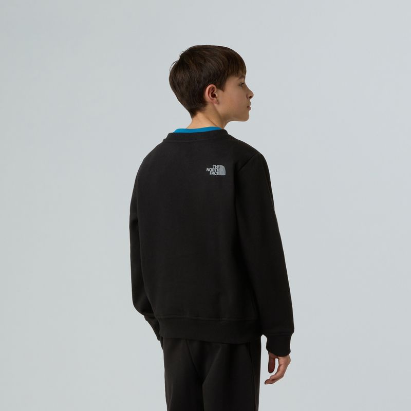 Detská mikina The North Face Reflective Logo Relaxed Crew black 3