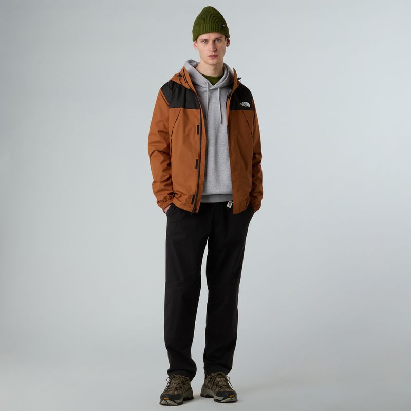 Pánska bunda do dažďa The North Face Antora burnt umber/black 2