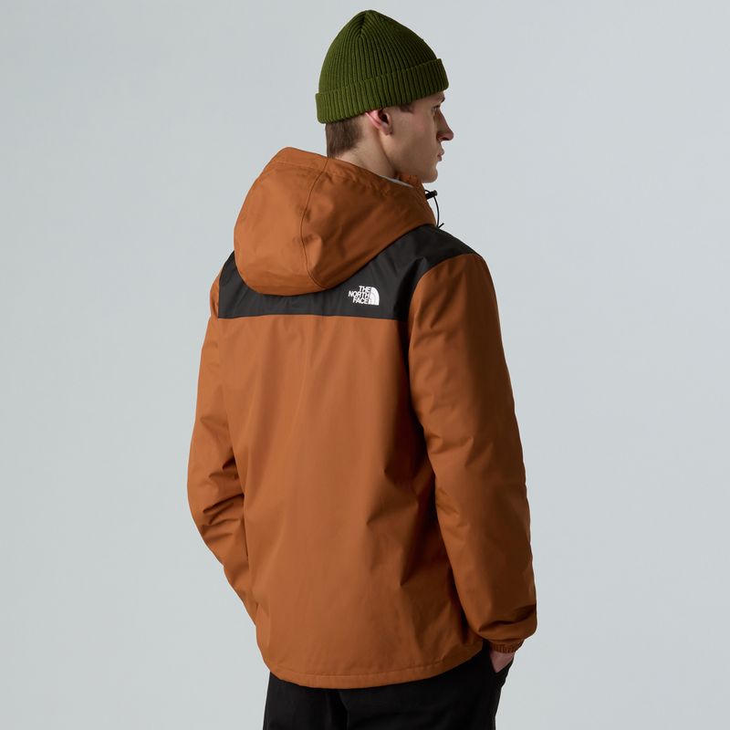 Pánska bunda do dažďa The North Face Antora burnt umber/black 3