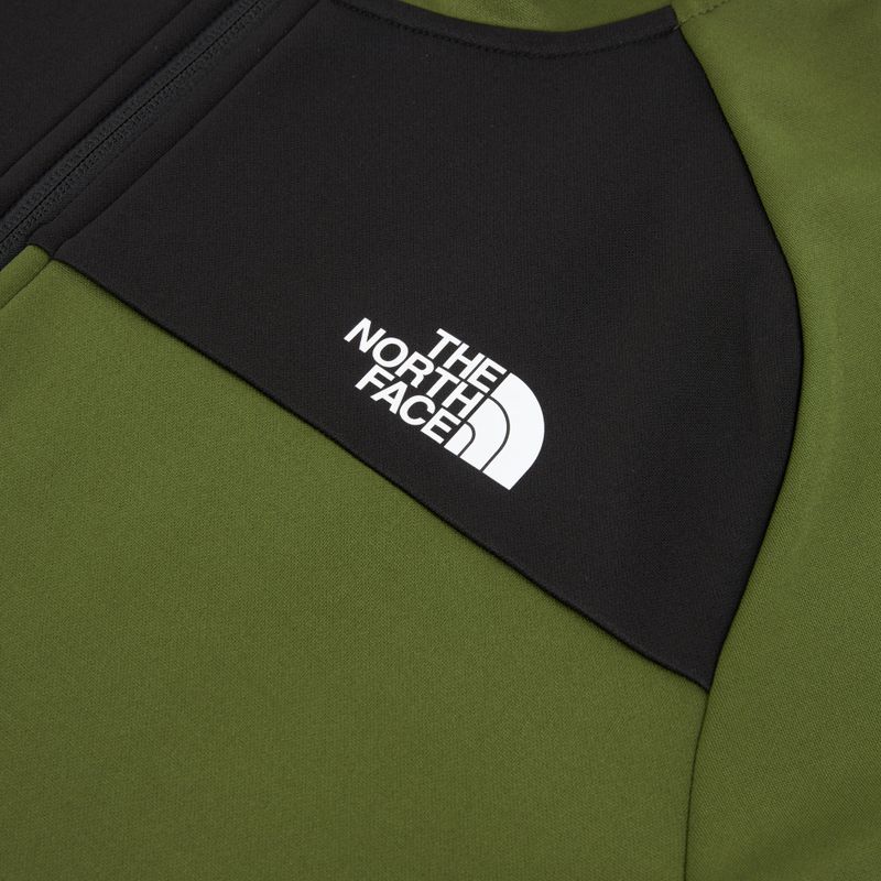 Men's hoodie The North Face Reaxion Fleece Full Zip Hoodie woodland green/black 3