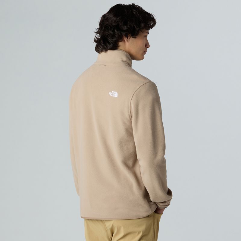 Pánska fleecová mikina The North Face Glacier Fleece mushroom grey 3