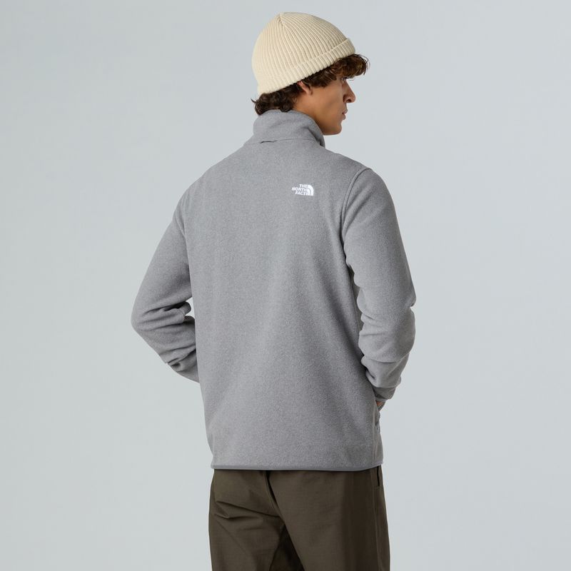 Pánska fleecová mikina The North Face Glacier Fleece mid grey heather 3
