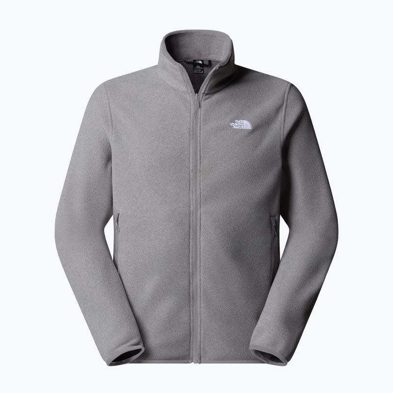 Pánska fleecová mikina The North Face Glacier Fleece mid grey heather 5