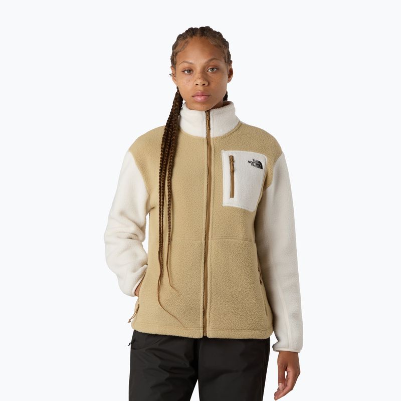 Dámska fleecová mikina The North Face Yumiori Full Zip khaki stone/white dune 4