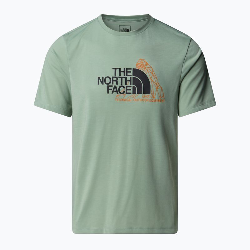 Pánske tričko The North Face Mountain Foundation Graphic state moss 4