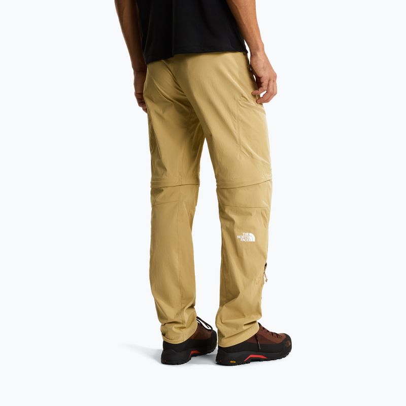 Pánske trekingové nohavice The North Face Exploration Regular Tapered Convertible khaki stone 3
