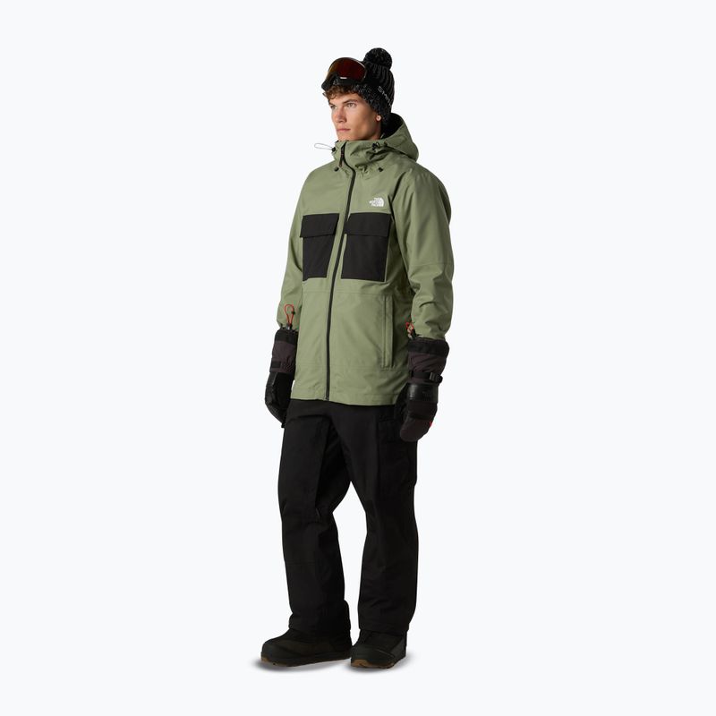 Muška snowboard jakna The North Face Fourbarrel Triclimate bark mist/black
