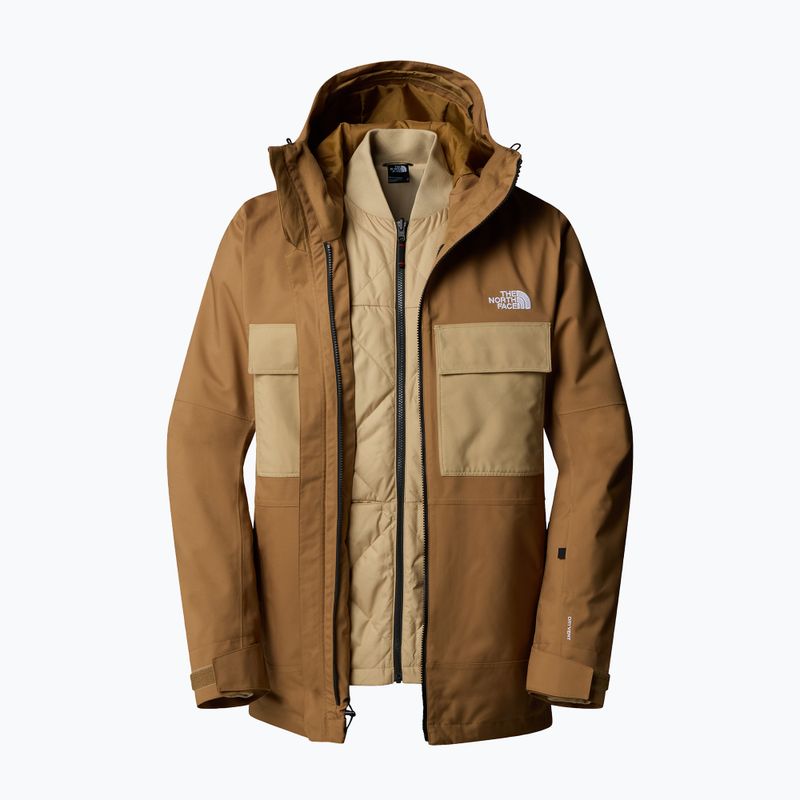 Pánska snowboardová bunda The North Face Fourbarrel Triclimate utility brown/khaki 8