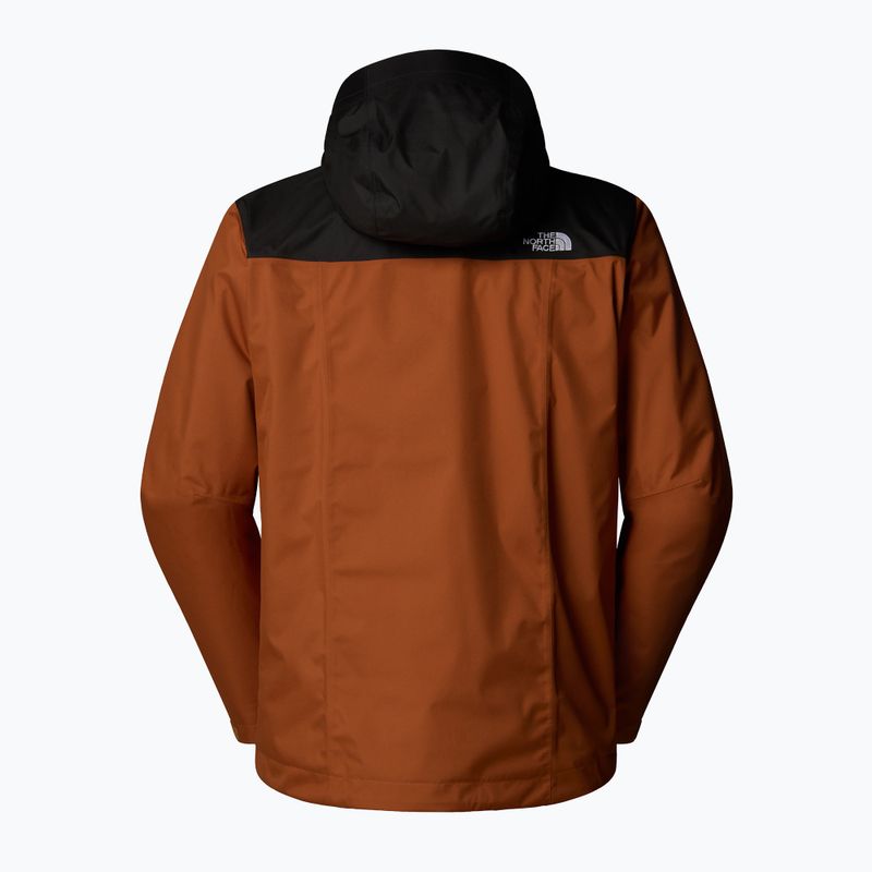 Pánska bunda 3v1 The North Face Evolve II Triclimate burnt umber/asphalt grey 7