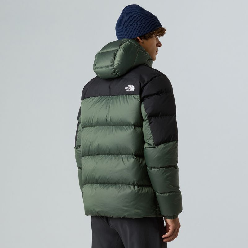 Pánska páperová bunda The North Face Diablo Down 2.0 Hoodie shoulder mist/black heather 3