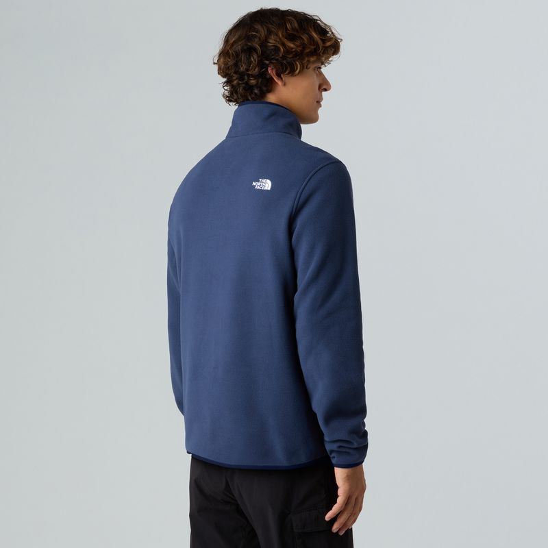Pánska fleecová mikina The North Face Glacier Fleece 1/4 Zip summit navy 3